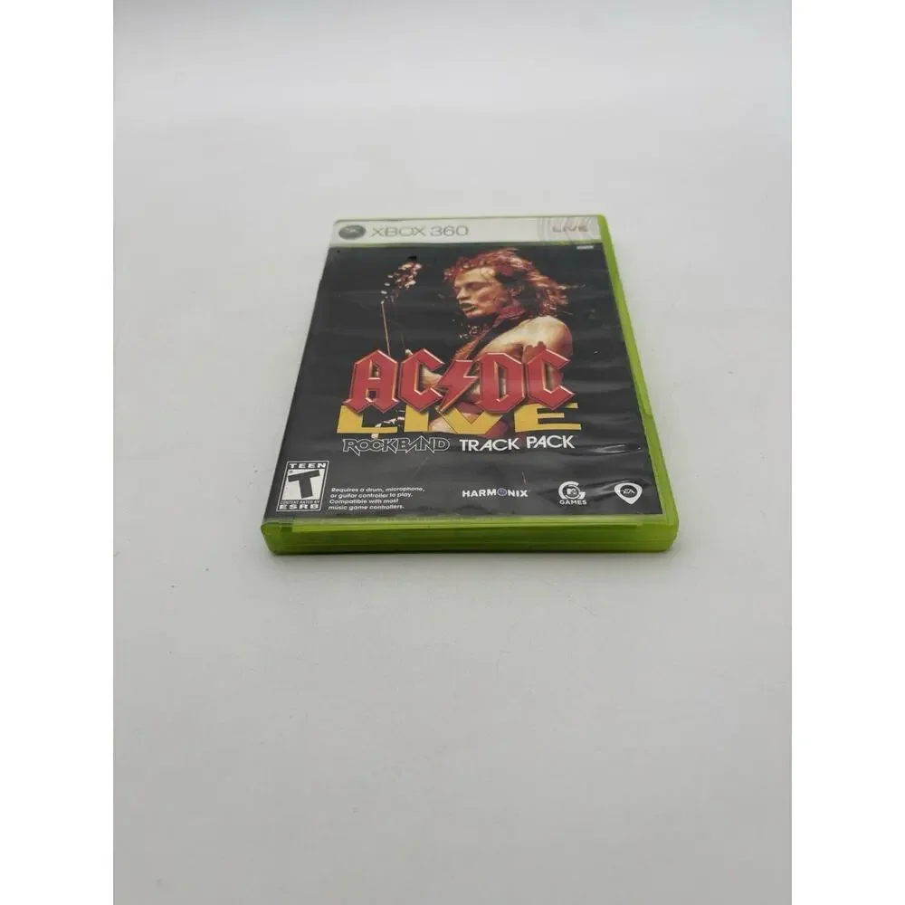 AC/DC Live: Rock Band Track Pack (Xbox 360, 2008) Complete Tested Working VG CIB